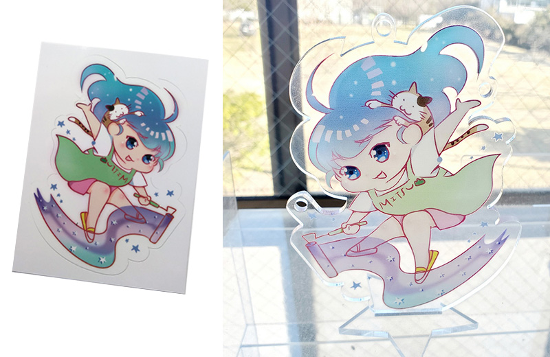 シールとアクリルスタンド